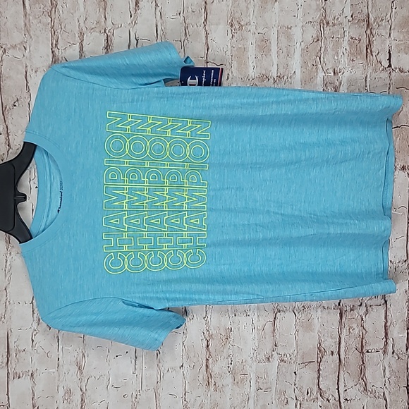 Champion logo t shirt girl's new nwt 14 16 - Picture 1 of 5